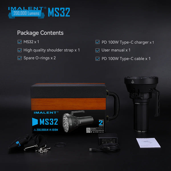 Imalent MS32 - World's Brightest Production Flashlight